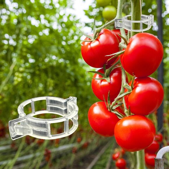 Other - 300Pcs Tomato Clips, Plastic Trellis Clips Plant Support Clips, Plant Clips for